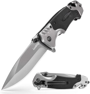 Lookingアウトドア ナイフ キャンプナイフ 安全ロック設置 折りたたみ 登山 サバイバル 釣り フィッシング LK165B