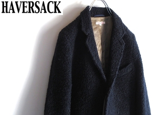 HAVERSACK Haversack na pin gb-kre wool cotton Chesterfield coat 1 navy blue navy made in Japan nestRobene straw b handling brand 