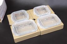 Pyrex パイレックス スヌーピー ガラス ストレージセット 8PC ガラス密閉保存容器 4個セット★_画像6