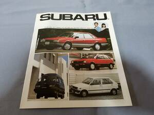  Subaru 1984 year ( Showa era 59 year ). general catalogue..