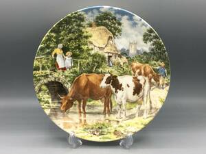 限定品 ウェッジウッド A Cooling Drink 牛 飾り皿 絵皿 皿 ⑭