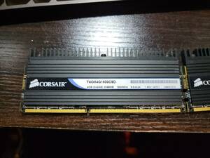 CORSAIR製　オーバークロックメモリ　DDR3 1600　2GB2枚