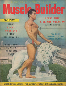 レトロ・ボディビル洋雑誌　『Muscle Builder』　Vol.2 No.2 March 1954　「The Rocky Marciano Story」