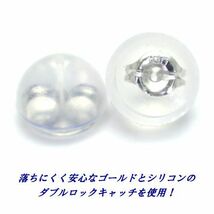 K10WG ブルーダイヤモンド 2mm スクエア プリンセスカット 計0.10ct スタッドピアス ジュエリー トリートメント処理_画像4