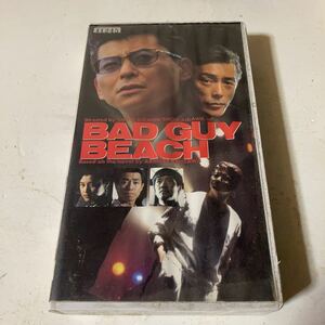 VHS BAD GUY BEACH 1995年 日本 映画 監督 あいかわ翔 / 哀川翔 梶原聡 藤原紀香 麻生久実子 岩城滉一 ハードボイルド ビデオテープ