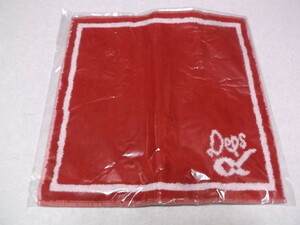) Oda Yuuji FC limitation Deps [ hand towel red color approximately 24.5×25.5cm ] unopened new goods!
