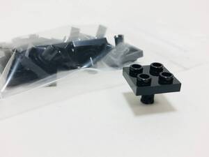 【新品未使用】レゴ　LEGO　プレート　下部　ピン　ペグ　2x2 　ブラック　黒　10個