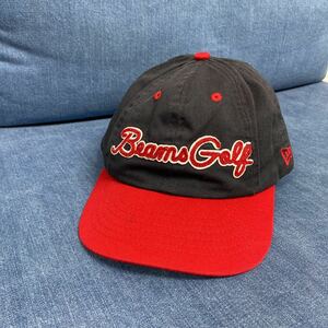  Beams Golf BEAMS GOLF New Era NEWERA 9FIFTY колпак 58.7cm USED head одежда шляпа 