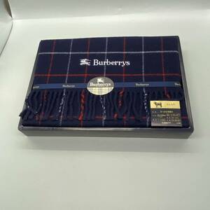 【送料無料】 BURBERRYS/バーバリーズ/正規品/新品未使用/ラム入りウールひざ掛け/75cm×130cm/西川産業(292y)