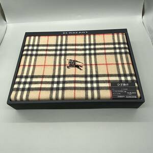 【送料無料】 BURBERRY/バーバリー/正規品/新品未使用/ウールひざ掛け/75cm×150cm/西川産業(293y)