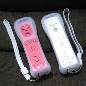 Nintendo Wii WiiU用 リモコンプラス セット(ホワイト・ピンク)