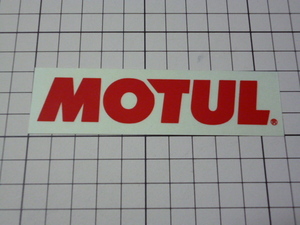 MOTUL モチュール ステッカー (赤/110×31mm)