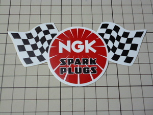 NGK SPARK PLUGS (エヌジーケー スパークプラグ) ステッカー (132×60mm)