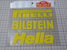 PIRELLI BILSTEIN Hella (ピレリ ビルシュタイン ヘラー) ステッカー 1シート(切り文字)_画像1