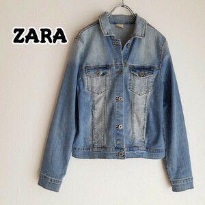 ZARA デニムジャケット ダメージ加工 4956