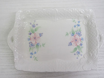 ★YC4082　未使用品　TOWN&COUNTRY　デザートプレート　5枚セット　花柄　花レリーフ　FRENCH BOUQET　洋食器　アンティーク　送料無料★_画像3