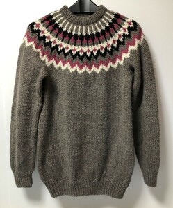  new goods hand-knitted Land! men's nordic ropi sweater 134