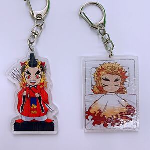 ダブル煉獄杏寿朗 鬼滅の刃キーホルダーきめつのやいばキーホルダー即購入ok
