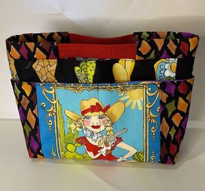 ハンドメイド ロラライハリス バッグインバッグ カウガール