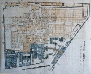  Hiroshima . Edo . on shop ... map *. work . place construction period Edo middle period about ( close . large name shop . map ) frame attaching also possibile 