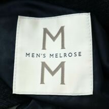 MEN'S MELROSE メンズメルローズ 秋冬★ フーディー ダウン ジャケット Sz.3　メンズ ネイビー　A1T12723_A#N_画像5