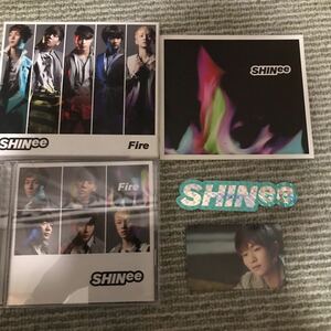 SHINee FIRE CD DVD ステッカー　トレカ　オニュ　即決