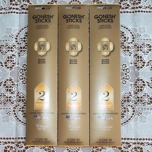 新品★お香★GONESH・ガーネッシュ◇No.2◇OILS&SPICES★3箱セット