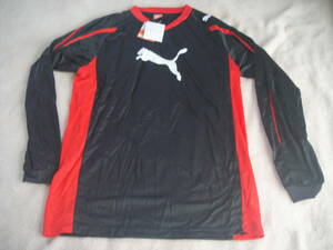 Puma Puma Power Cat 5.10 тренировочная рубашка с длинным рукавом Новый o Black/Red 652524/01 Game Srub