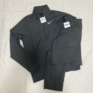送料無料【新品未使用】NIKE ナイキ ウーブンジャケット パンツ 上下セット ジャージ ブラック 黒 ジム ランニング スポーツ セットアップ
