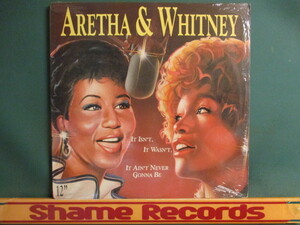 Aretha Franklin & Whitney Houston ： It Isn't, It Wasn't, It Ain't Never Gonna Be 12'' c/w Aretha Franklin - Think(1989)