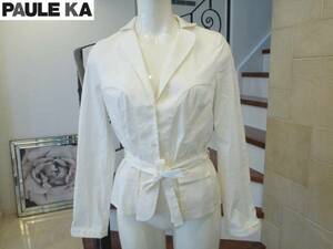 PAULE KA paul (pole) ka white white shirt belt attaching jacket 38