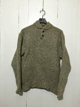 ☆NEW YORK BISCUIT M ニットセーター WOOL100% スタンドカラー_画像1