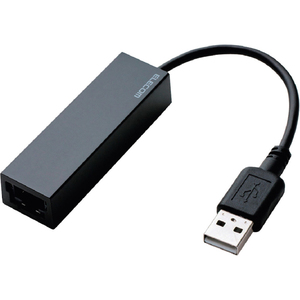 エレコム ELECOM EDC-FUA2-B [有線LANアダプタ USB2.0 Type-A ブラック]