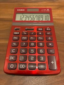 CASIO カシオ デザイン電卓 ワインレッド JF-Z200