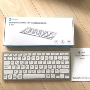 ワイヤレスキーボード Bluetooth iclever