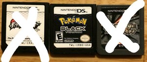 北米版 DSソフト ポケットモンスターブラック　ホワイト BLACK