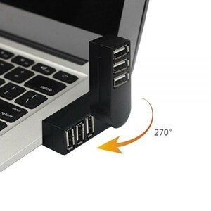 注目★☆PCハブ USB ラップトップ ディバイダー 小型アダプター 回転 スプリッター アダプター 軽量 スリム ミニ