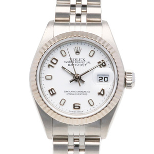 ROLEX ロレックス SS K18WG 腕時計 A番 1998~1999年式 アラビア数字 デイトジャスト ステンレススチール K18ゴールド 79174【SH】中古 デイトジャスト,女性用,本体