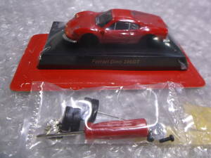 京商?　約1/64　フェラーリ ディーノ　Ferrari Dino 246GT 【レッド 赤 】未組立　H3929