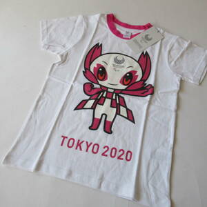 ■202110即決■ 東京2020 パラリンピック 新品ホワイト パラリンピックマスコット 半袖Tシャツ / ユニセックス 160