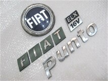 ★希少 フィアット プント ELX16V FIAT PUNT フィアットマーク エンブレム 4点 旧車 中古_画像2