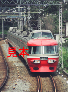 鉄道写真、645ネガデータ、116098490011、3100形、ロマンスカーはこね、小田急電鉄、秦野～東海大学前、1999.07.08、（3972×2909）
