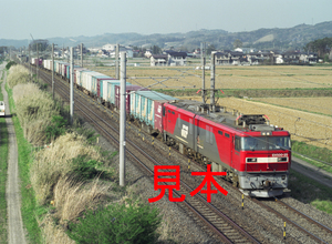 鉄道写真、645ネガデータ、139074690007、EH500-25＋貨物、JR東北本線、本宮～五百川、2004.04.22、（4591×3362）