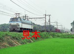 鉄道写真、645ネガデータ、139875010009、EF66-101＋貨物、JR東北本線、蓮田～東大宮、2004.07.08、（4421×3238）