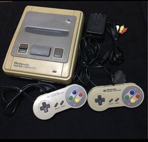 送料無料!【スーパーファミコン 本体セット コントローラー2個 動作確認済み】