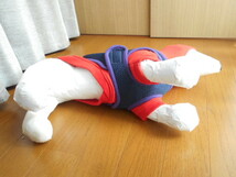 小型犬★puppia パピア　重ね着　安全ベスト付きパーカ　M　レッド_画像9