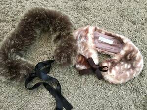 lishes,pata shoe? fur tippet set 