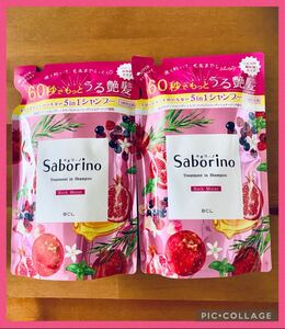 【2袋セット】サボリーノ トリートメントインシャンプー リッチモイスト410ml