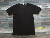 ＜全国一律280円＞AVIREX アヴィレックス メンズ Vネック リブ 無地 Tシャツ 黒 ブラック M_画像1