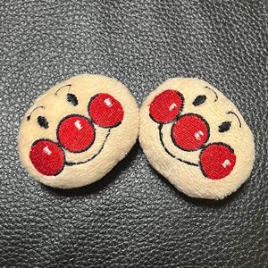 アンパンマン 刺繍 3d 立体 ボダン型 ぬいぐるみ ブローチ 衣類 ランドセルなど装飾 アクセサリー 2個セット